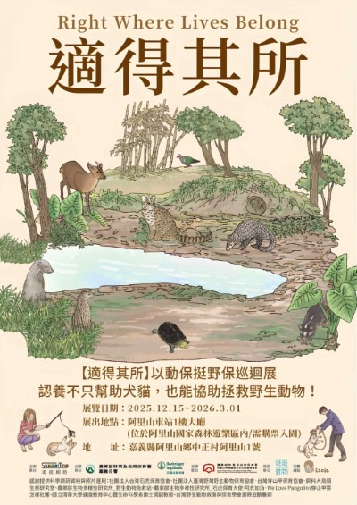 圖6.「適得其所 以動保挺野保巡迴展」海報